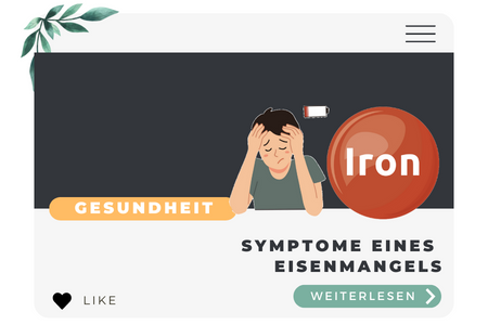 Symptome eines Eisenmangels
